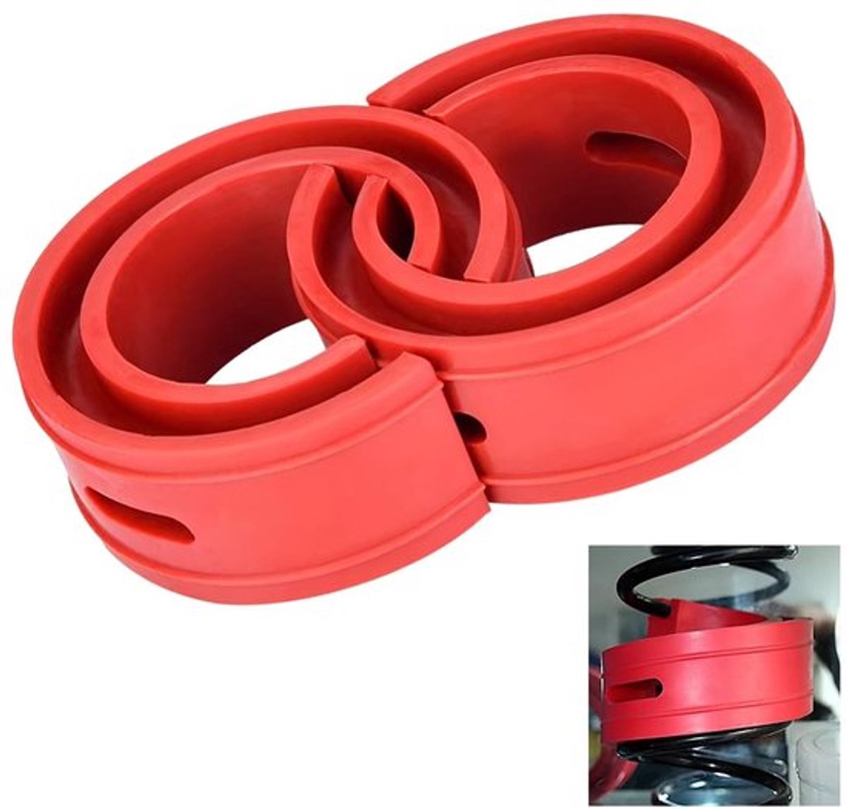 Schokdemper Auto Tuning - Rubber - 2 Stuks - Universeel - Hoogwaardig - Waterdicht - Afmetingen: 23 mm veerweg - Rubberen Buffer