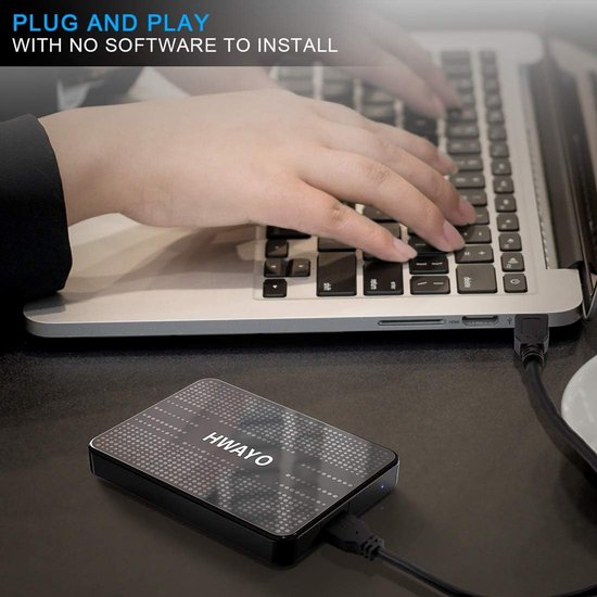 Externe Harde Schijf - Draagbare Opslag - Bestanden Opslaan - Plug en Play - 500 GB - Zwart — afbeelding 2