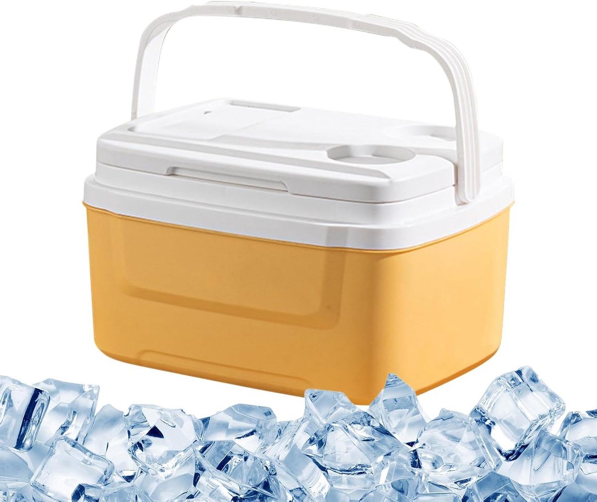 Koelbox Draagbaar - Lunchbox Geïsoleerd - Outdoor Activiteiten - Optimale Isolatie - 8 L - Geel