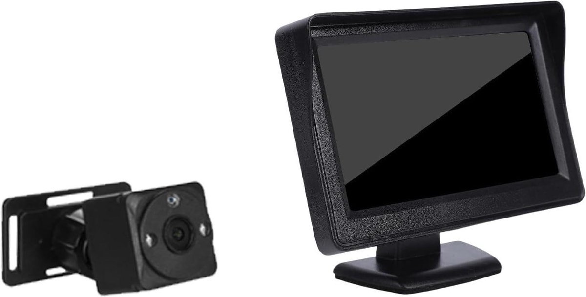 Baby Autocamera Monitor - Kind Veiligheid - Rij Veiligheid - 1080P Nachtzicht - 43 Inch - Zwart
