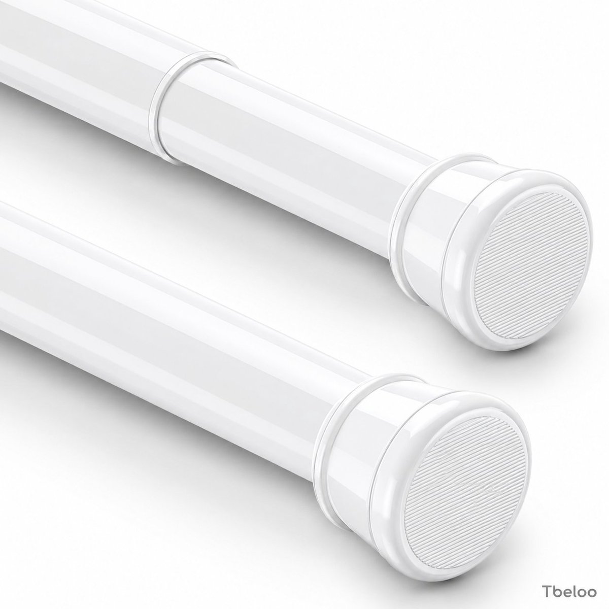 Tbeloo Gordijnstang Zonder Boren - Telescoopspanstang 83-160 cm Wit - Badkamer, Raam, Kledingkast - Diameter 25 mm