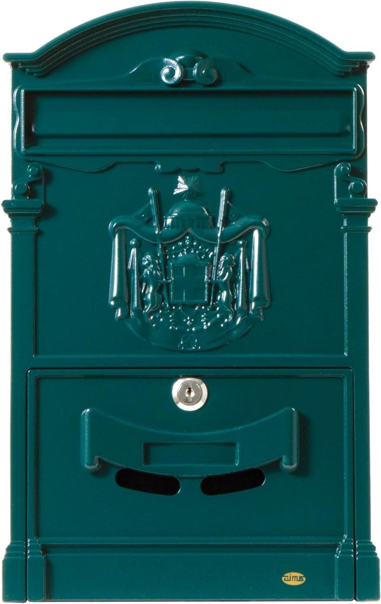 Brievenbus Buiten - Postbus Muur - Post Ontvangen - Klassiek Design - 40.5 x 25.5 cm - Groen