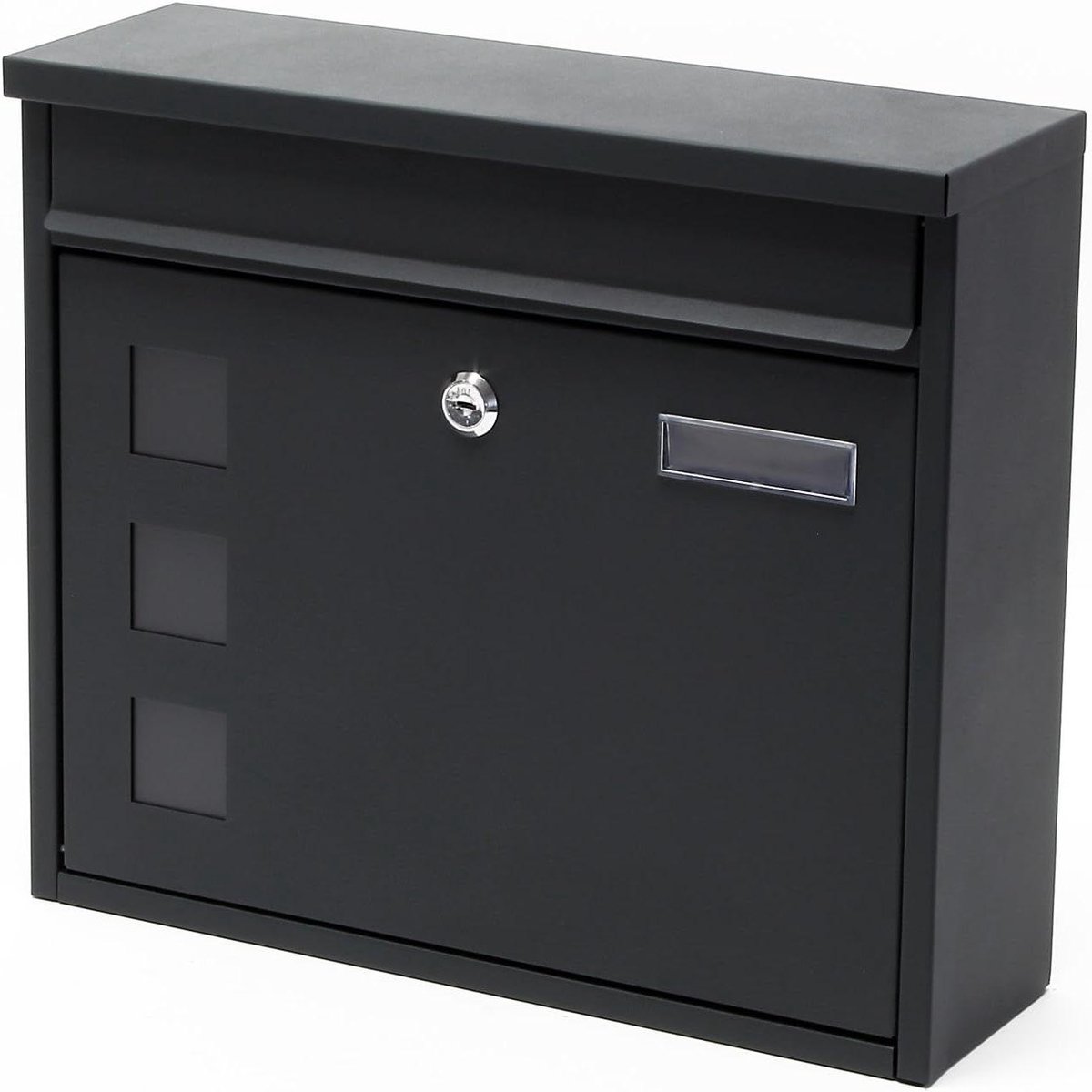 Wandkluis - Brievenbus - Post Ontvangen - Inclusief Sleutels - 36 cm - Antraciet
