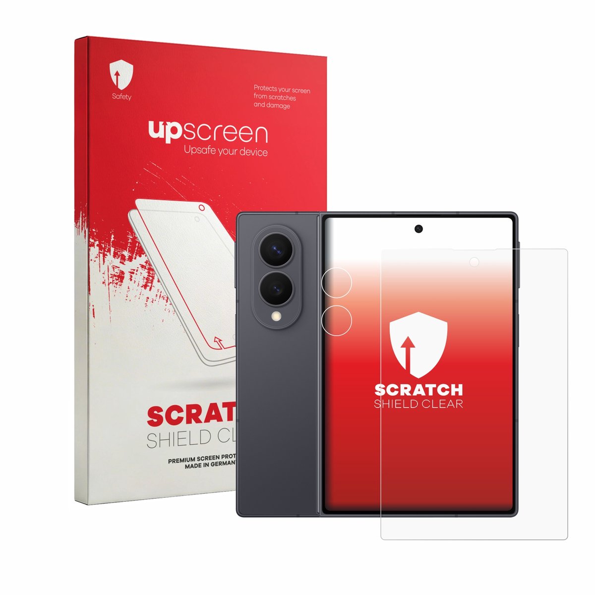 upscreen - Screenprotector voor Samsung Galaxy Z Fold 8 (Voor+Camera) - Folie Beschermfolie transparant