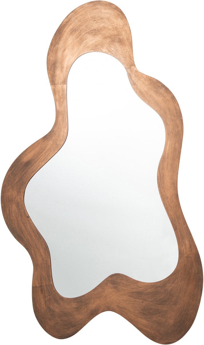 J-Line Wandspiegel - ijzer - brons