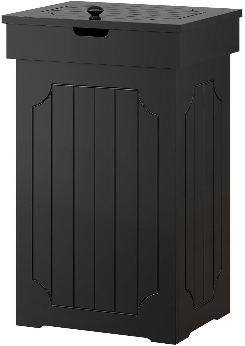 Keuken Afvalbak Kast - Prullenbak Meubel - Keuken Organisatie - Hondbestendig Ontwerp - 13 Gallon - Zwart