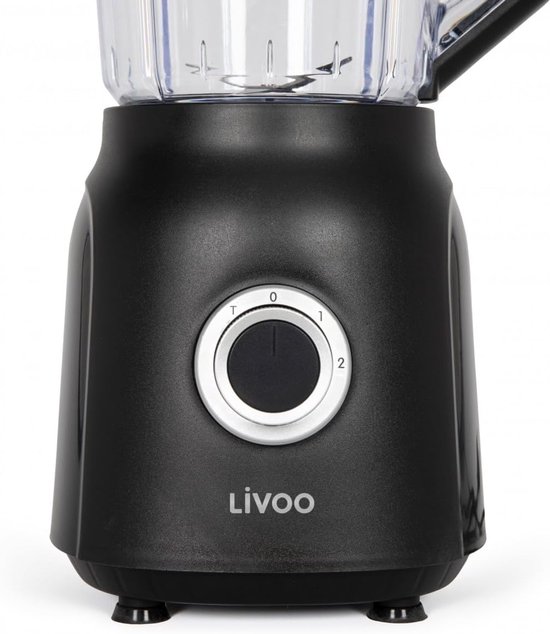 Keuken Blender - Mixer Jar - Smoothie Maken - Dubbele RVS Bladen - 1.5 Liter - Zwart — afbeelding 3