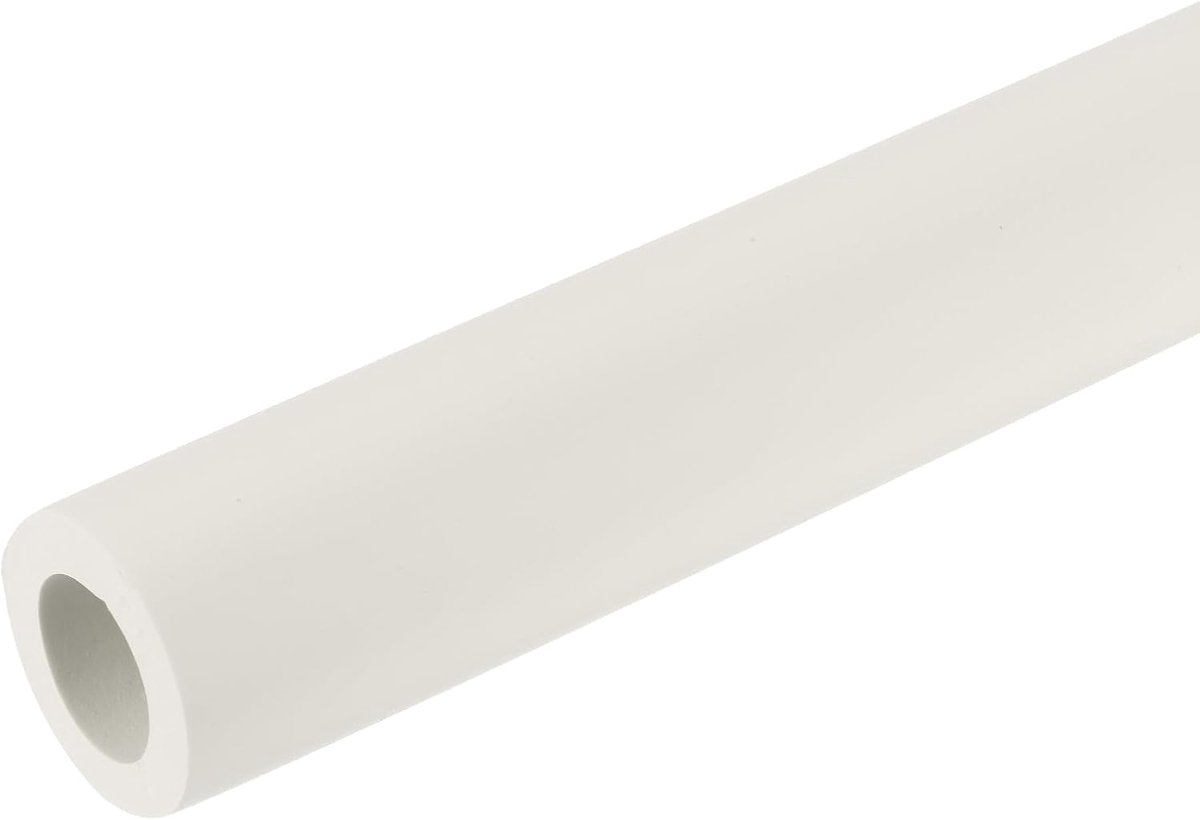 1 x 254 mm Rohrisolierung Schaumstoff, Diameter 18 mm Isolierstärke 6 mm Verwarmingsbuis Verkleeding voor Fitnessapparatuur, Buizen, Handgrepen (Wit)
