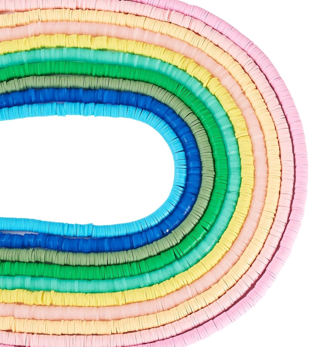 Kralen Platte Ronde Klei Kralen Disc Spacer Kralen Multi-Colour Heishi Kraal 6x0.5-1.3mm voor Armband Ketting Maken Sieraden Ambachten