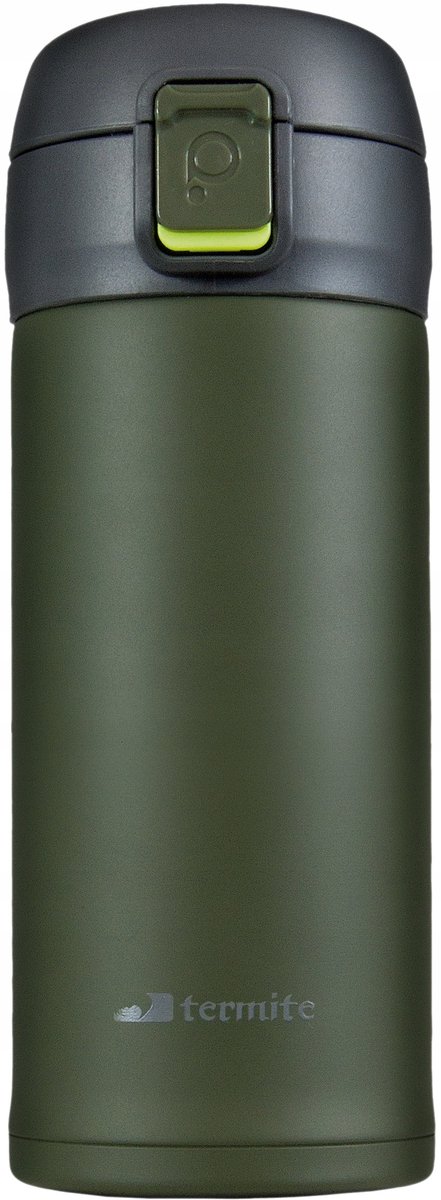 Termite Bluff Thermosbeker Groen/Zwart 350ml - Ideaal voor Onderweg