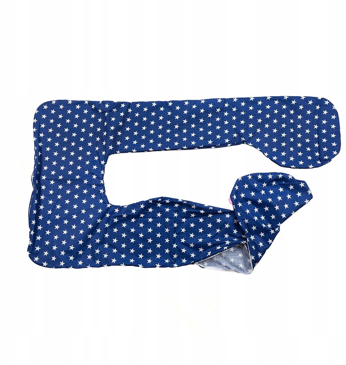 BabyUniverse Hoes voor U-vormige zwangerschaps-/voedingskussen - Blauwe Sterren
