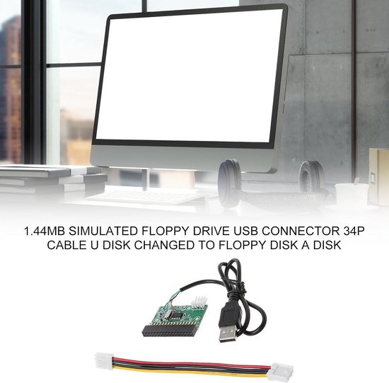 Externe diskettestation - USB-converter - Gegevens overzetten - Plug and play - 144 MB - Zwart — afbeelding 4