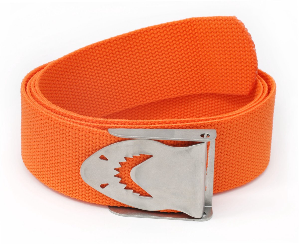 Best Divers Loodgordel - Duikriem - Oranje | Gesp Shark