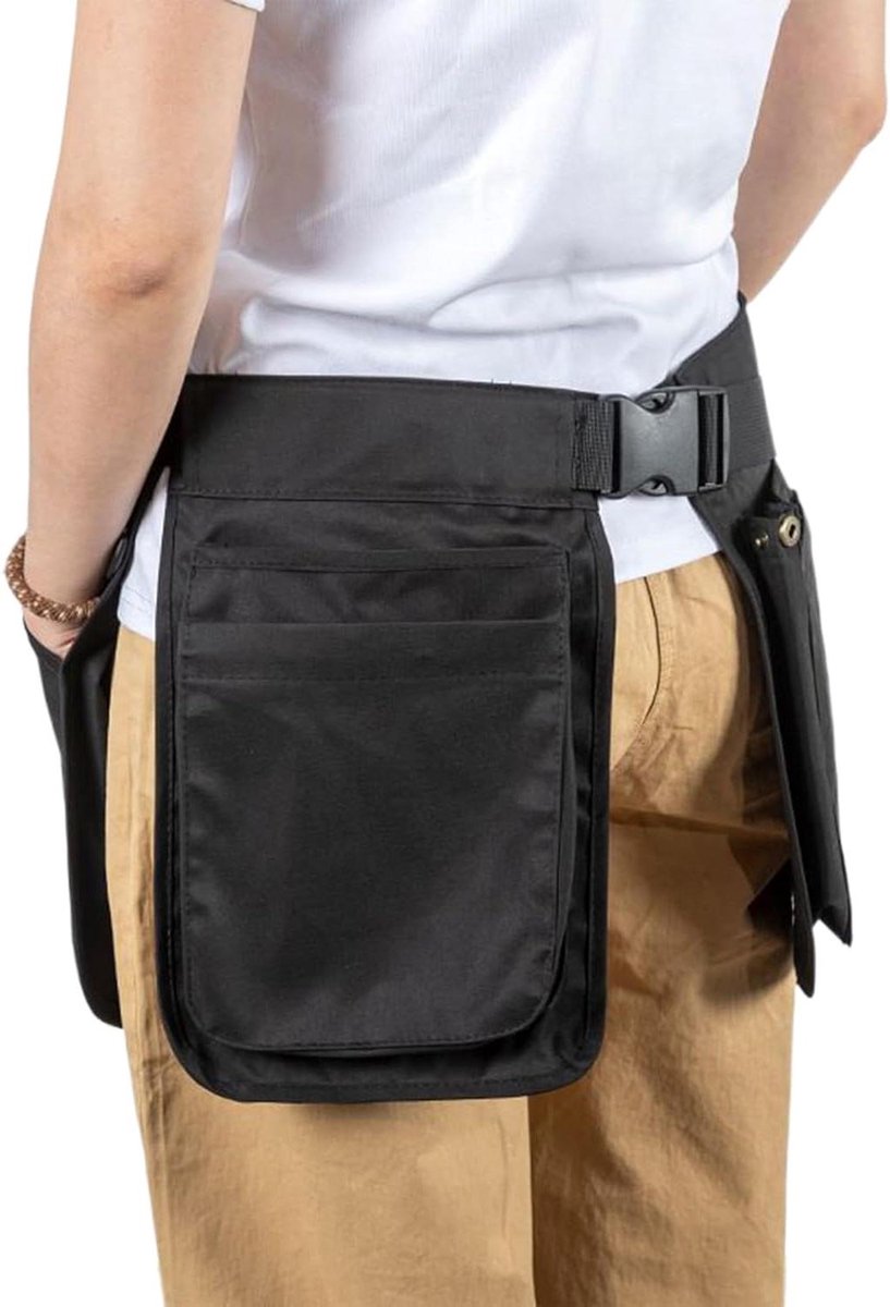 Hondensnack Tas - Trainingspouch Hond - Hondentraining Buiten - Modulair Zaksysteem - 115 x 32 cm - Zwart
