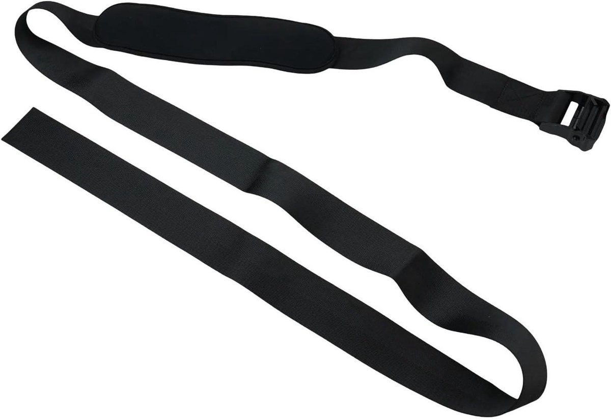 Nordic Curl Strap - Been trainer - Spierkracht opbouwen - Hoge weerstand band - 200 x 5 cm - Zwart
