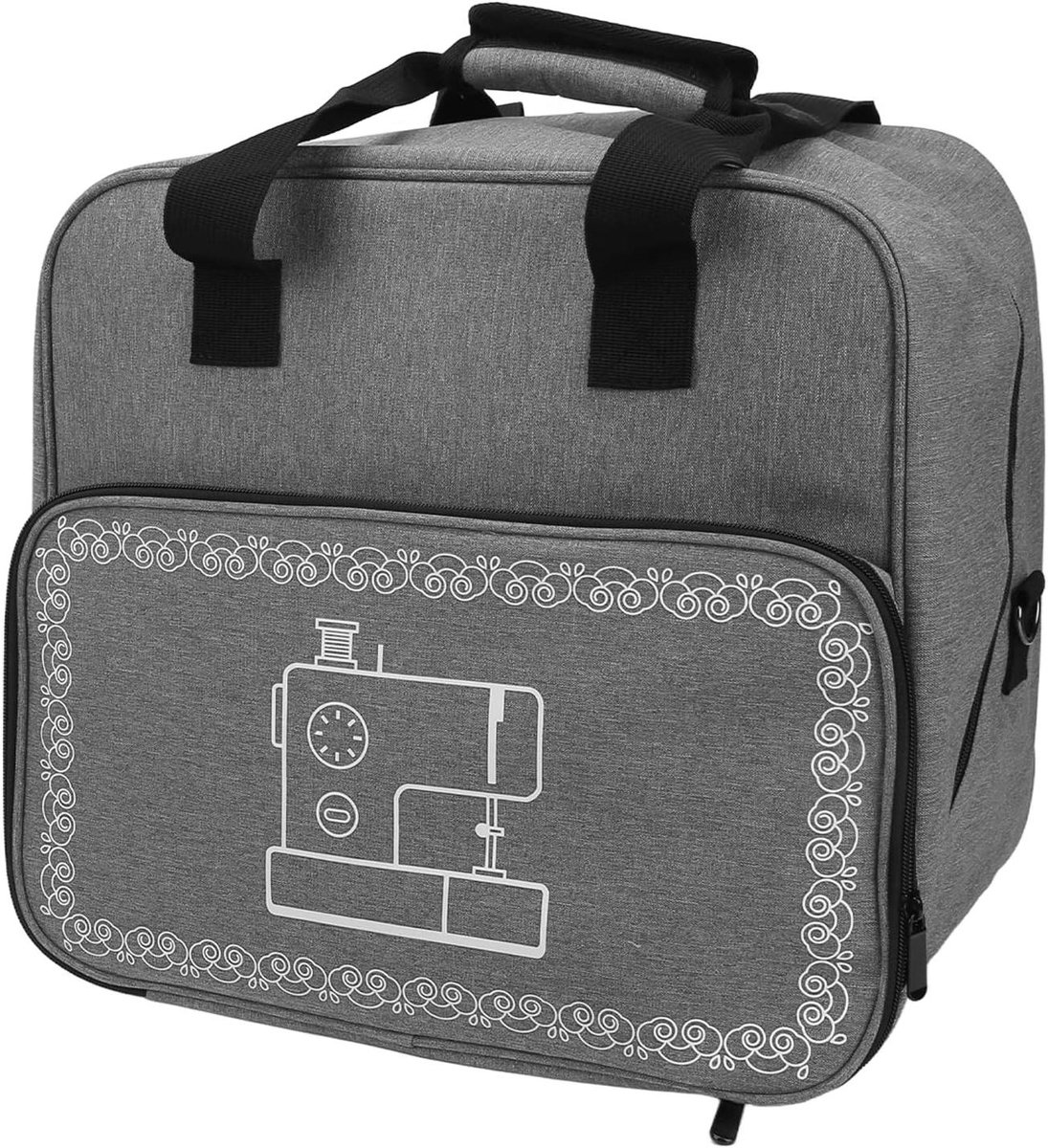 Naaimachine Tas - Opbergtas Naaien - Naaispullen Opbergen - Grote Capaciteit - 41 x 36 x 7 cm - Grijs