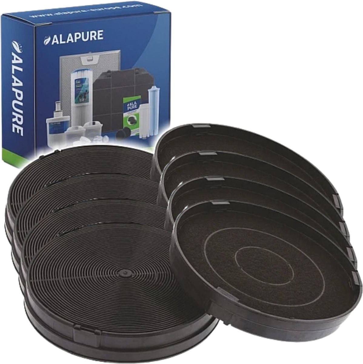 4x Koolstoffilter voor AEG MCEF02 / E3CFF62 / 9029800464 / EFF62