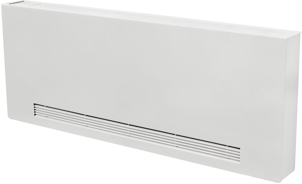 STELRAD ThermoBreeze warmtepomp radiator – verwarmen en koelen – 465x1400 mm – onderaansluiting – mat wit
