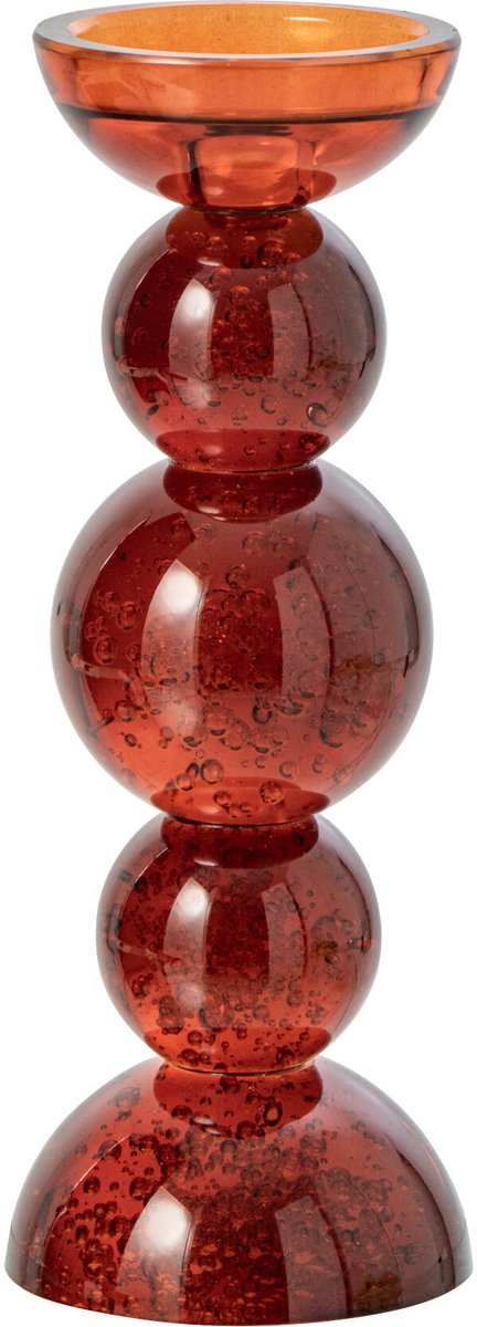 J-Line kaarshouder - glas - brons - small