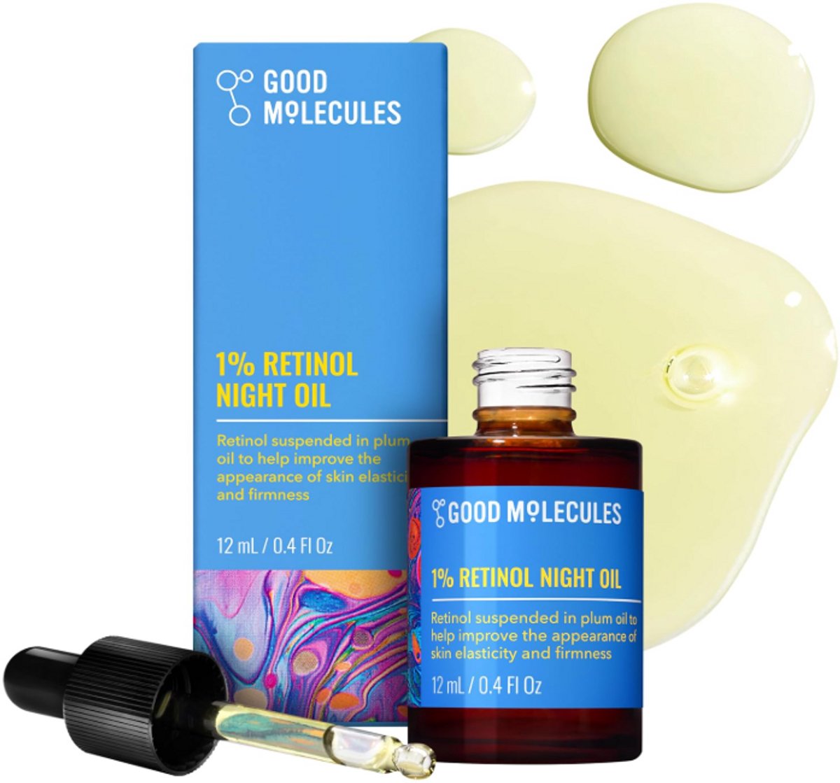 Good Molecules 1% Retinol Night Oil - Fijne lijntjes - Rimpels - 12ml