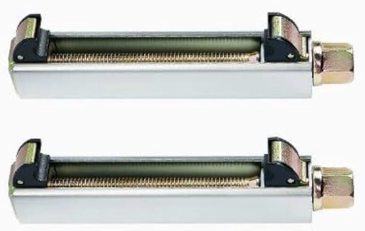 Set van 2 veercompressoren voor motorfietsen en auto's, universeel gereedschap voor schokdempers, demontagegereedschap voor schokdempers, universeel spanbereik voor auto's en motorfietsen