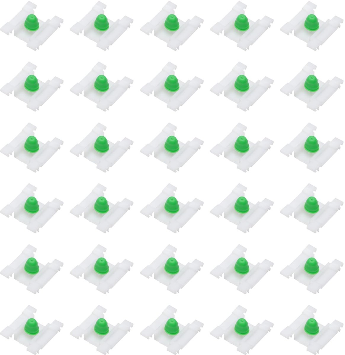 30 stuks bevestiging deurlijstclips voor Golf 3 Vento Jta 1H0853585 wit sierlijsten montage clips met tule 9 mm gatdiameter