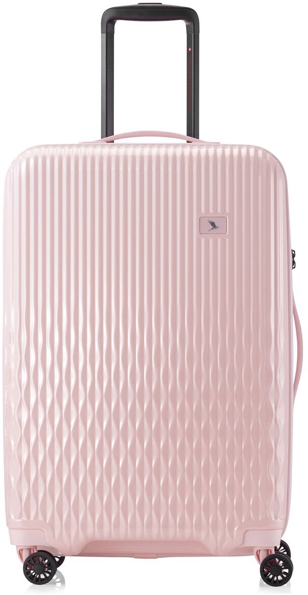 Pack Easy Flow 4 wielen Trolley M 66 cm - Harde bagage - TSA slot - pink