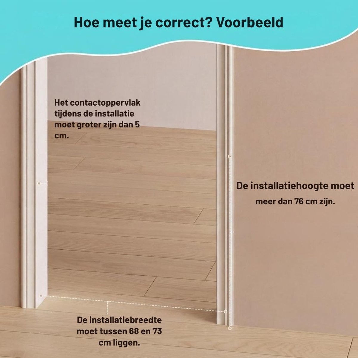 ApexArte® Traphekje – Baby Veiligheidshekje – Deurhekje - Zwart