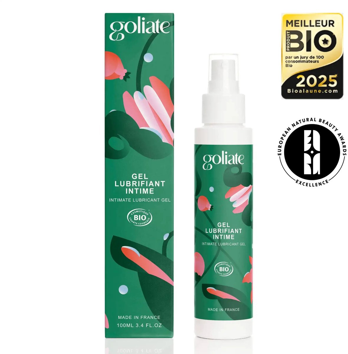 Goliate Glijmiddel Natuurlijk - Intiem Glijmiddel Op Waterbasis - Biologisch En Vegan - Langdurige Glans En Hydratatie