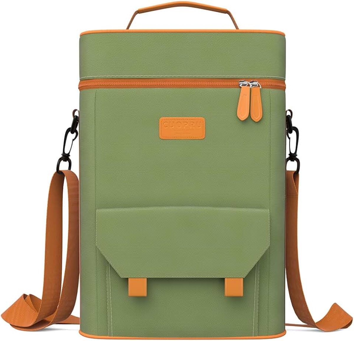 Premium Yerba Mate Kit Draagtas - Dubbellaagse Waterdichte Draagtas met 2 Wijnflespotjes, Draagbare Tas voor Reizen, Picknick, Strand