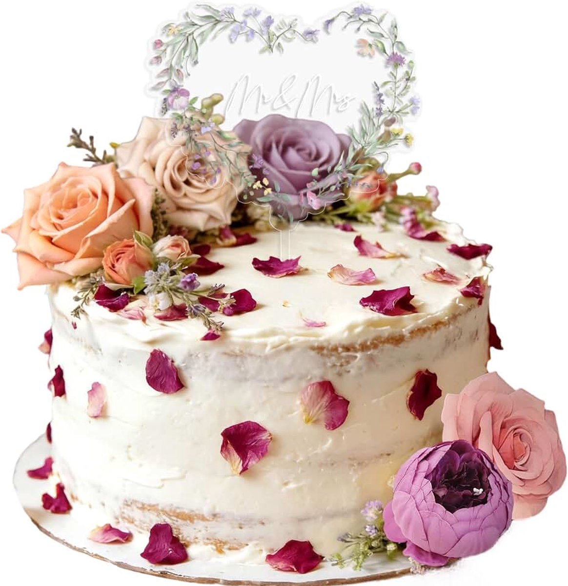 Wildebloem meneer mevrouw taarttopper bruidsfeest taartdecoraties | wildebloem meneer mevrouw taarttopper bruidsfeest taartdecoraties voor verloving bruiloft feest leveringen gunsten