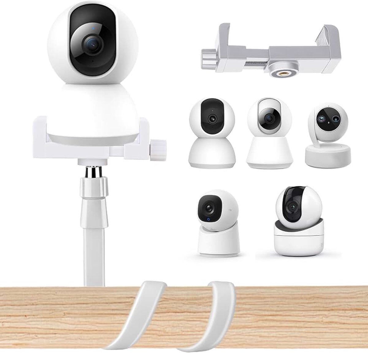 Universele mobiele houder voor babyfoons en babycamera's, compatibel met Philips Avent, GHB, Momcozy, verstelbare ondersteuning voor meer veiligheid en comfort