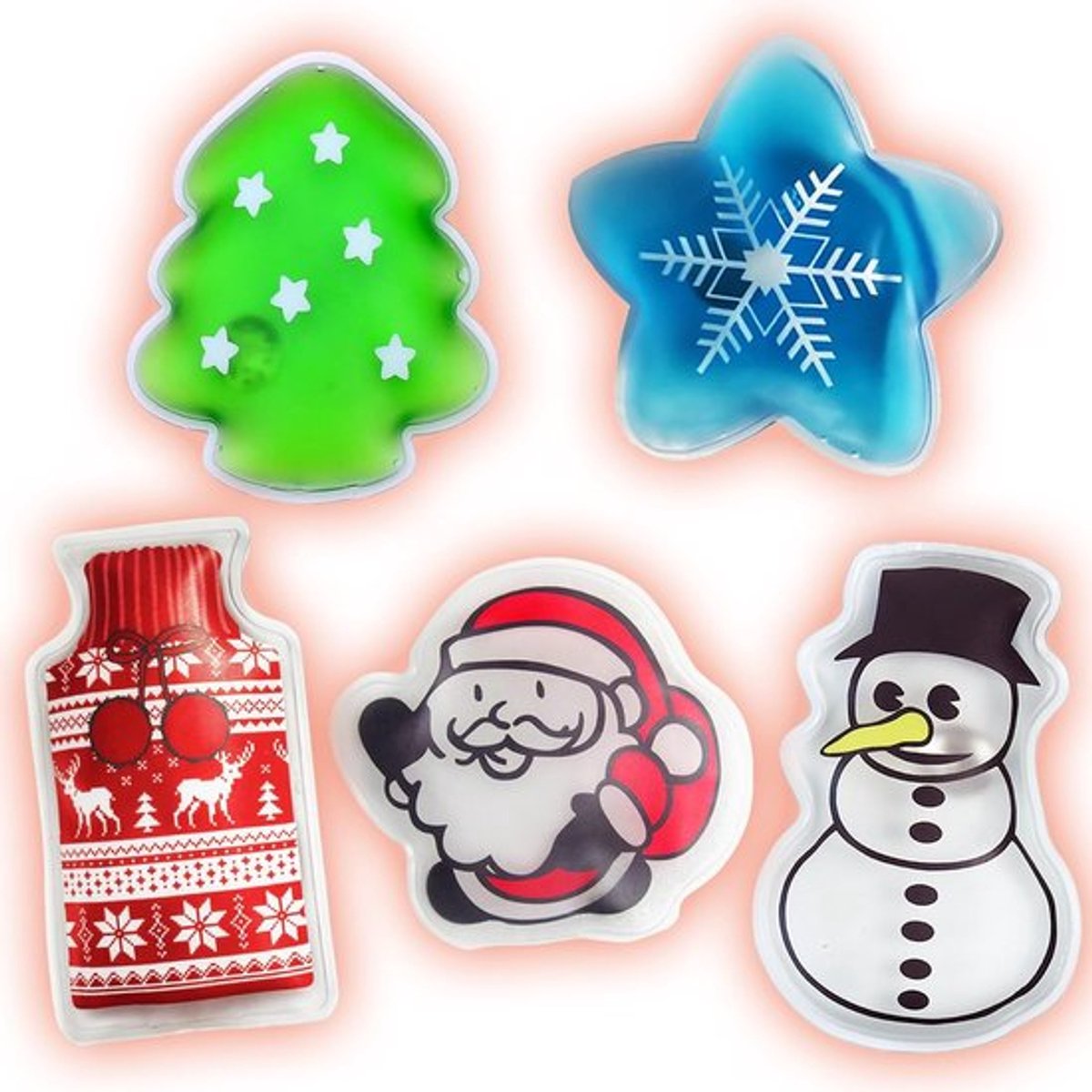 Zakwarmers herbruikbaar - Set van 5 handwarmers - Handwarmers oplaadbaar - Handwarmers voor Kerstmis - Handwarmers voor kinderen - Hoogwaardige materialen - Handwarmer