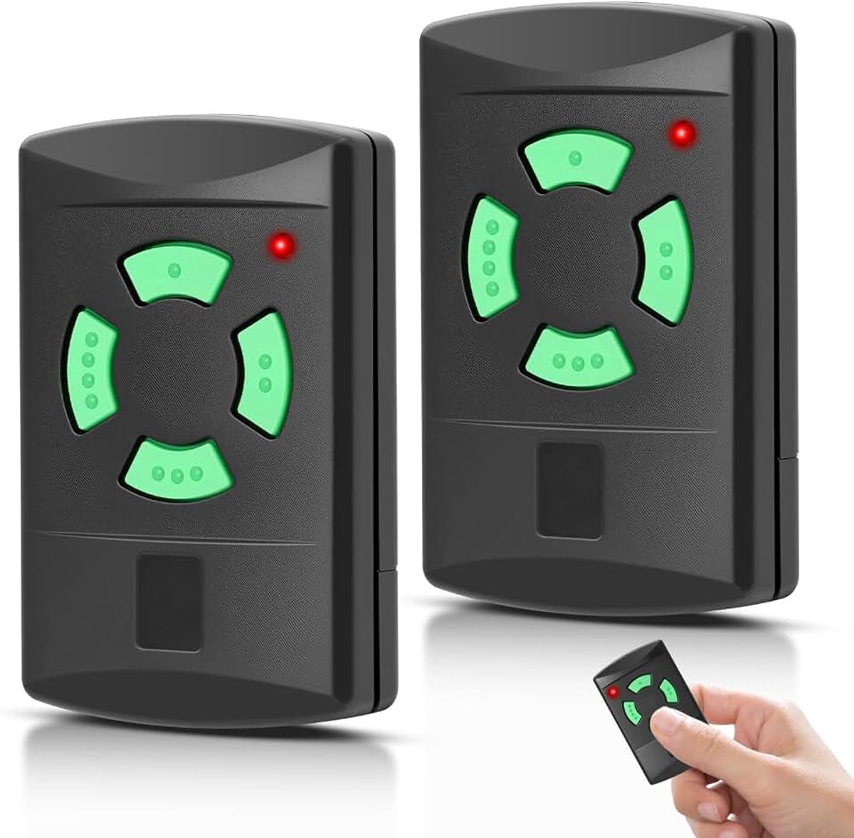 26,975 MHz garagedeuropener compatibel met H0rmann, 4-kanaals afstandsbediening handzender voor H0rmann HSM4-26,975 /HSM2-26,975 /HSE2-26,975 /HS1-26,975 /DH01-26,975 /DH. M02-2 6,975 /DHM04-26,975, 2