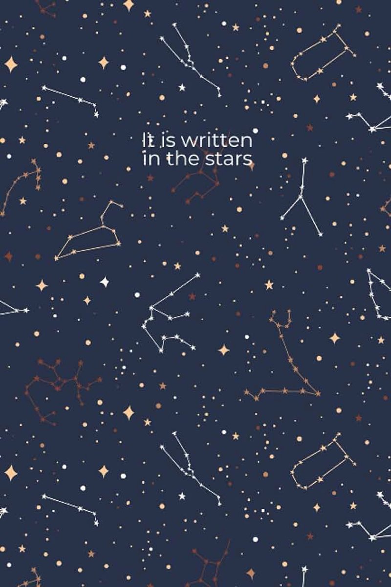 Is Written In The Stars Notebook: Inspirational Quote Journal - 120 Lined Pages - Large (6x9 Inches)