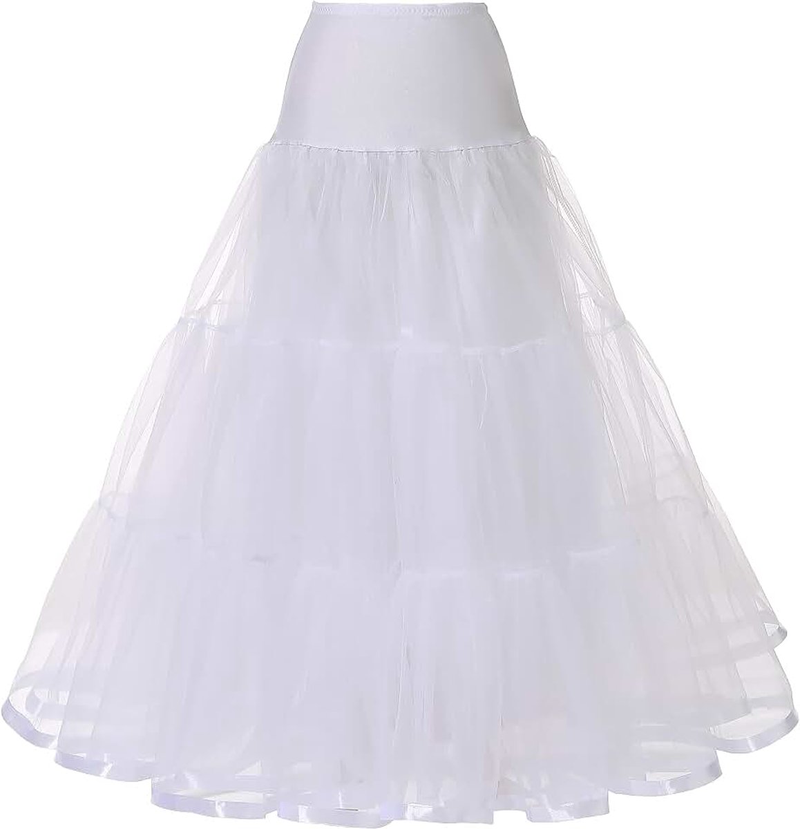 Damesonderleggers voor dames, enkellengte, lange grote maten, bruiloft, petticoat, slips, Crinoline-onderrok voor balavond, trouwjurk