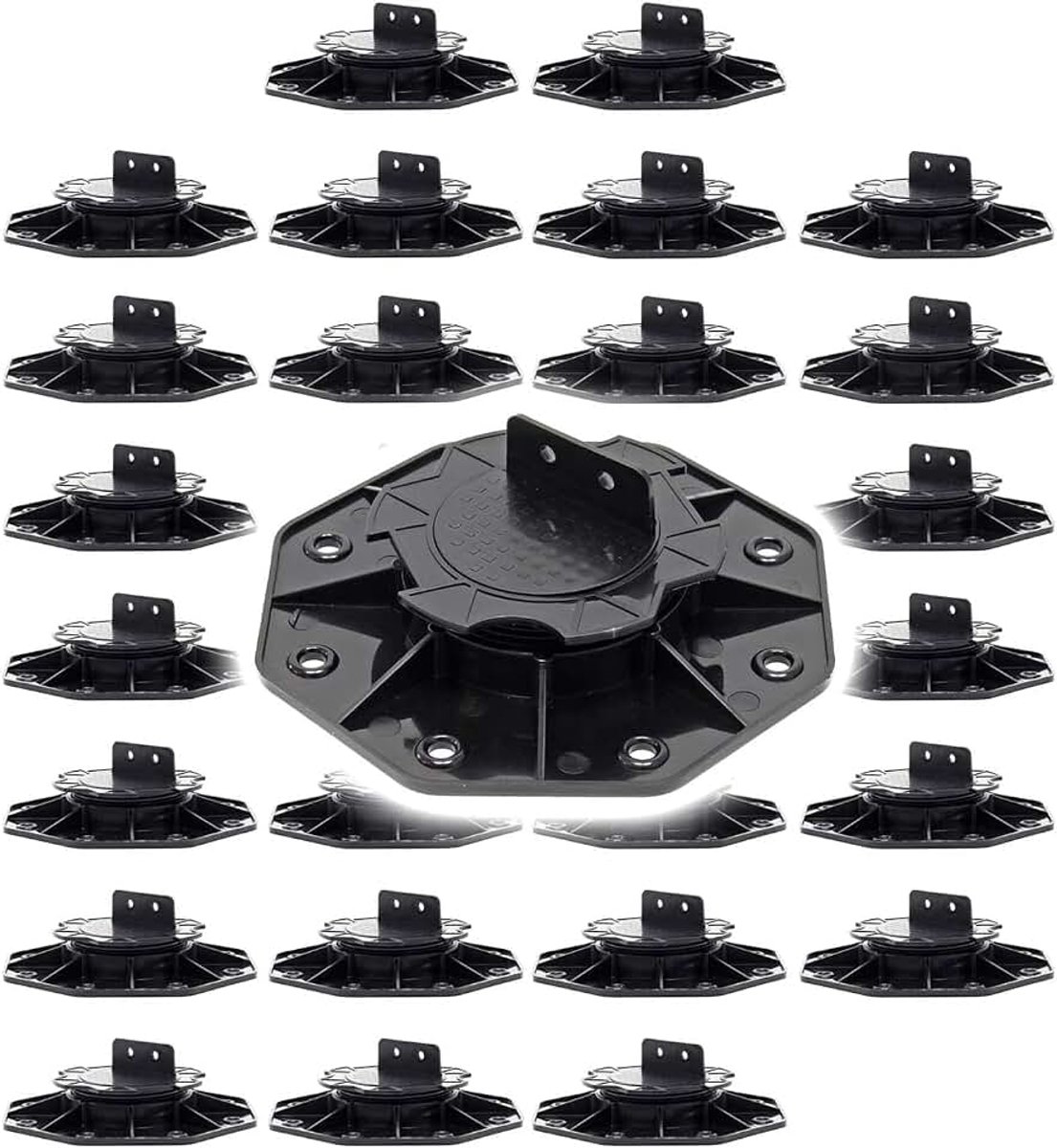 Terrasdragers 30-delige set tot 2700 kg in hoogte verstelbaar 18-25 mm dragers terras