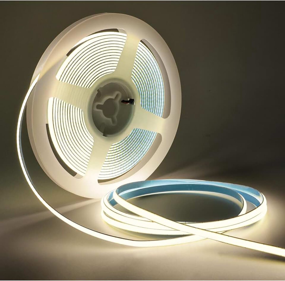 Ledstrip COB 12V, 5mm breed ultra smal LED lichtstrip natuurlijk wit 4000K 5 meters 400 leds/m neon licht strip Flexibel voor feest toonbank plank wooncultuur