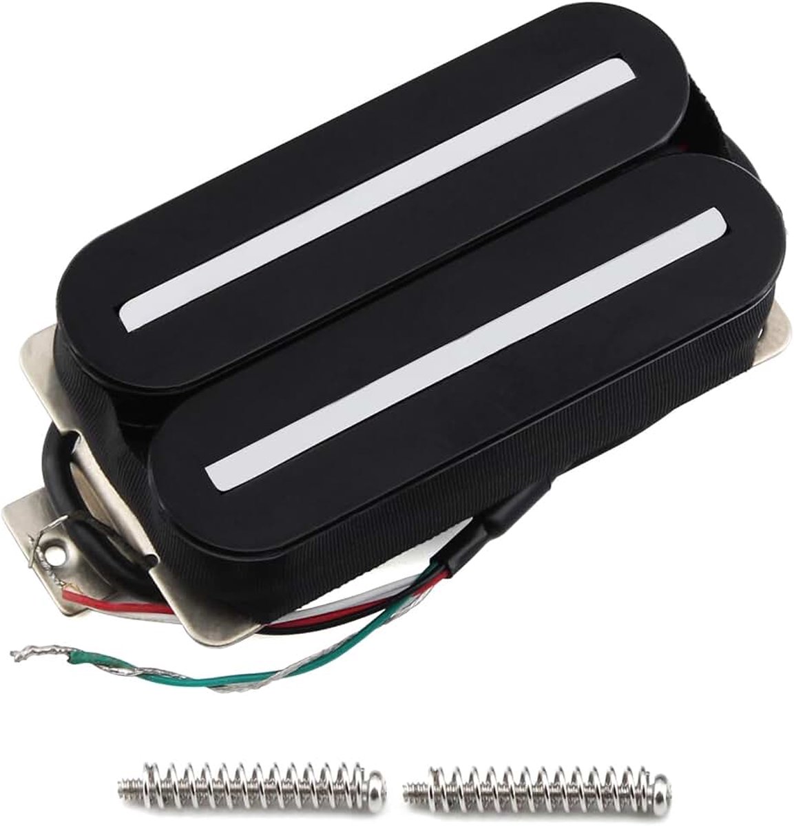 High Output Dual Hot Rail Humbucker 14-15K Bridge Keramische Elektrische Gitaar Pickup, Zwart