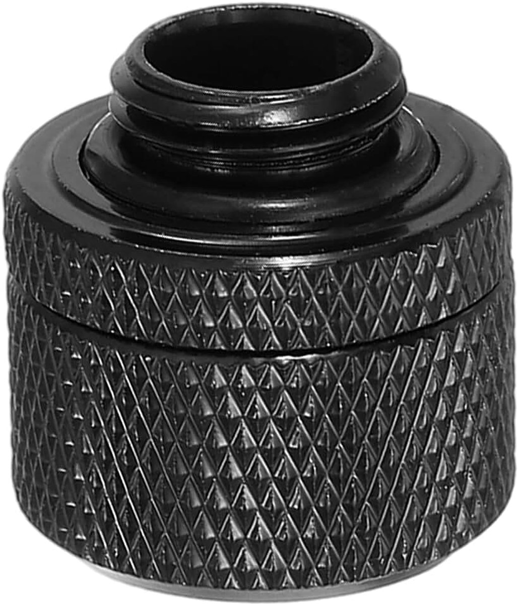 Snelkoppelingsset voor slang G1/4, 22 x 23 mm, voor waterkoelsysteem, zwart, 1 stuk