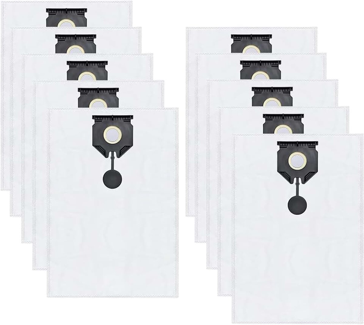 Stofzak, accessoires voor Kärcher NT 30/1 Ap Te L NT 30/1 Ap L NT 30/1 Tact L NT 30/1 Tact Te L 30 L nat-/droogstofzuiger, reserveonderdelen voor stofzuiger (10 stuks)