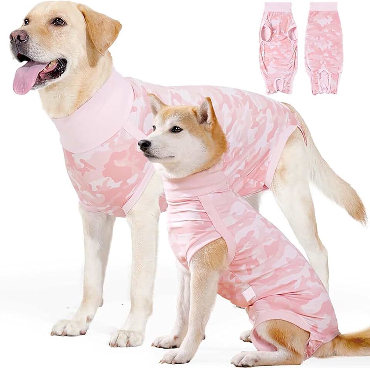 Volgens Op - Op Body voor castratie en mannetje - Medisch beschermend pak voor honden met sluiting - Alternatief voor kegel/kraag - Chirurgische body na operatie