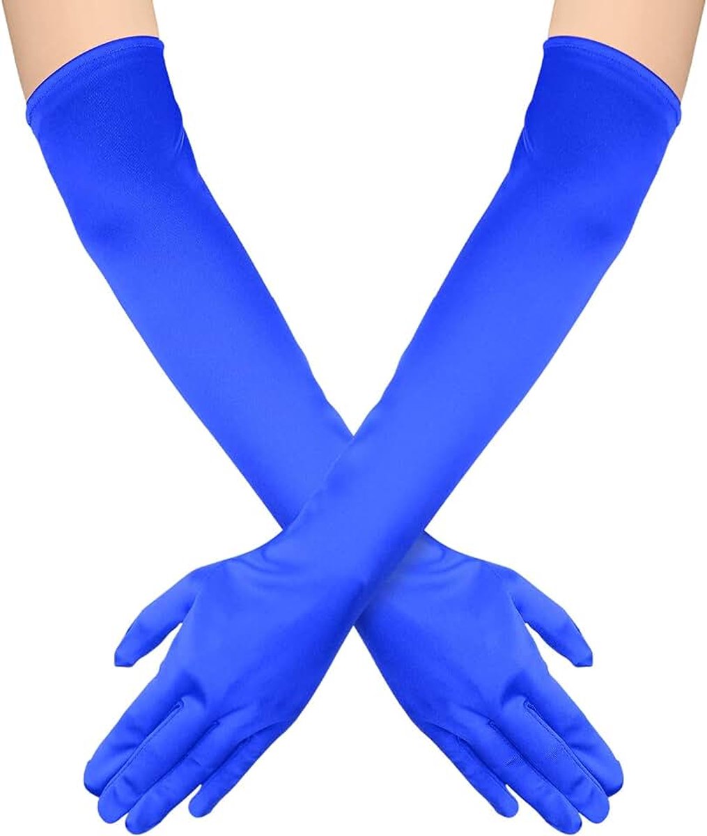 Dameshandschoenen, 52cm Lange Elleboog Satijnen Handschoenen Stretchy 1920 Long Opera Gloves Handverzorging hydraterende handschoenen voor Vrouwen Meisjes Avondfeestdans