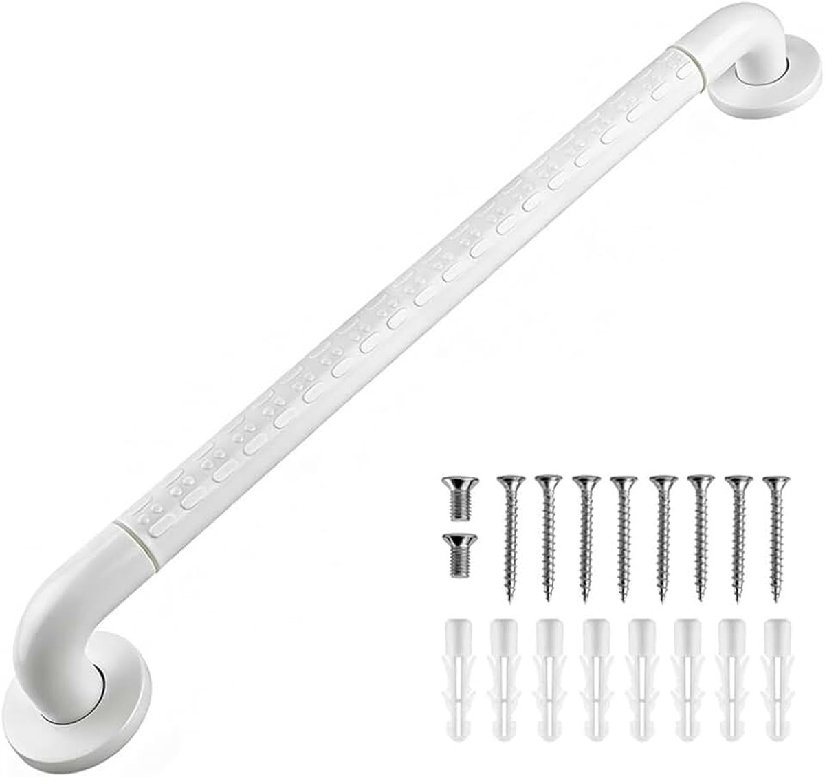 Handgreep 60cm,Badkamerhandgreep voor Ouderen,Antislip Douchehandgrepen van Roestvrij Staal en Nylon,voor Senioren,Zwangere Vrouwen,Kinderen,Veiligheidsgreep
