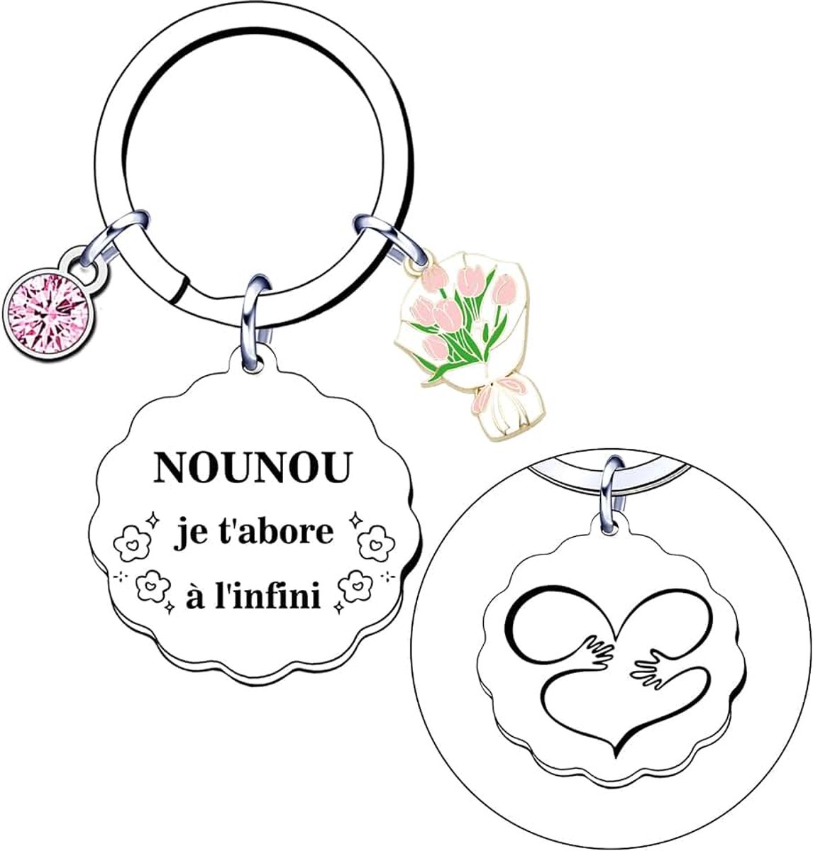 Cadeau Nanny Sleutelhanger Nanny Originele Nanny Einde Aangepaste Contract Sleutelhanger Schoolcadeau Einde van het jaar