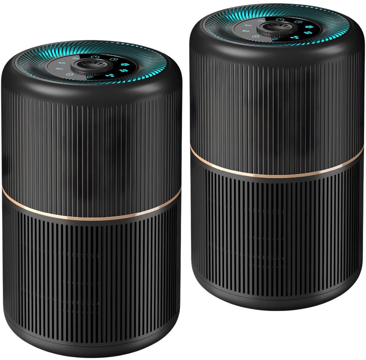 JCP® Luchtreiniger - Air Purifier - Vermindert Stof En Pollen - Zwart - 19cm x 19cm x 29cm