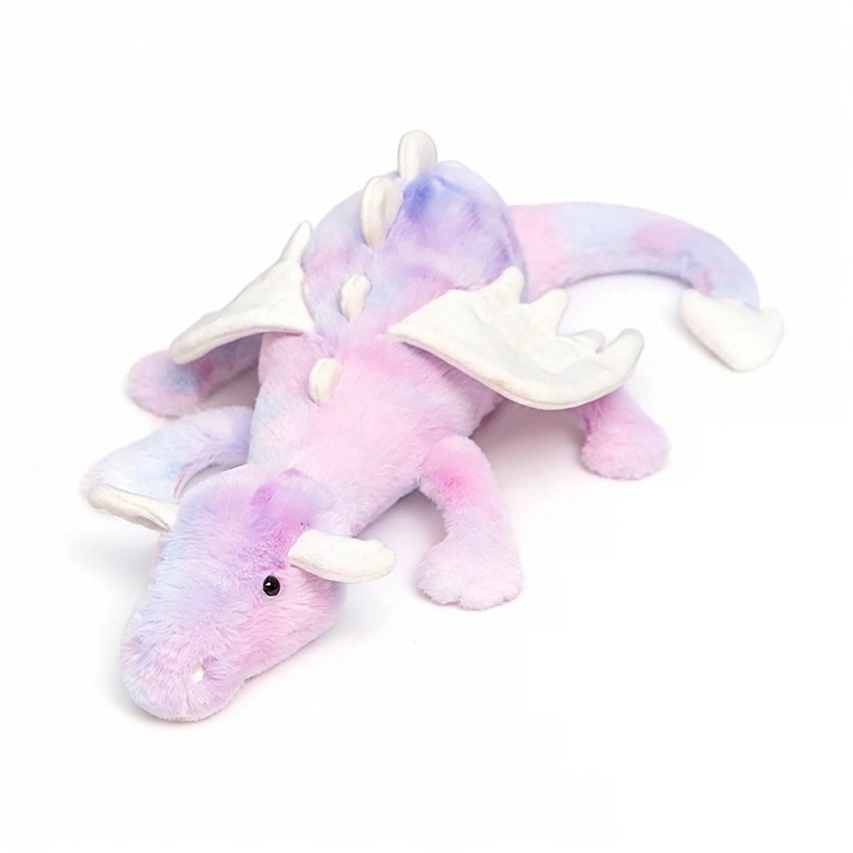 Casalora Pluche Knuffel – Draakkussen Drake Knuffel – 50 cm – Sknuffel Dino Speelgoed – Regenboog Paars