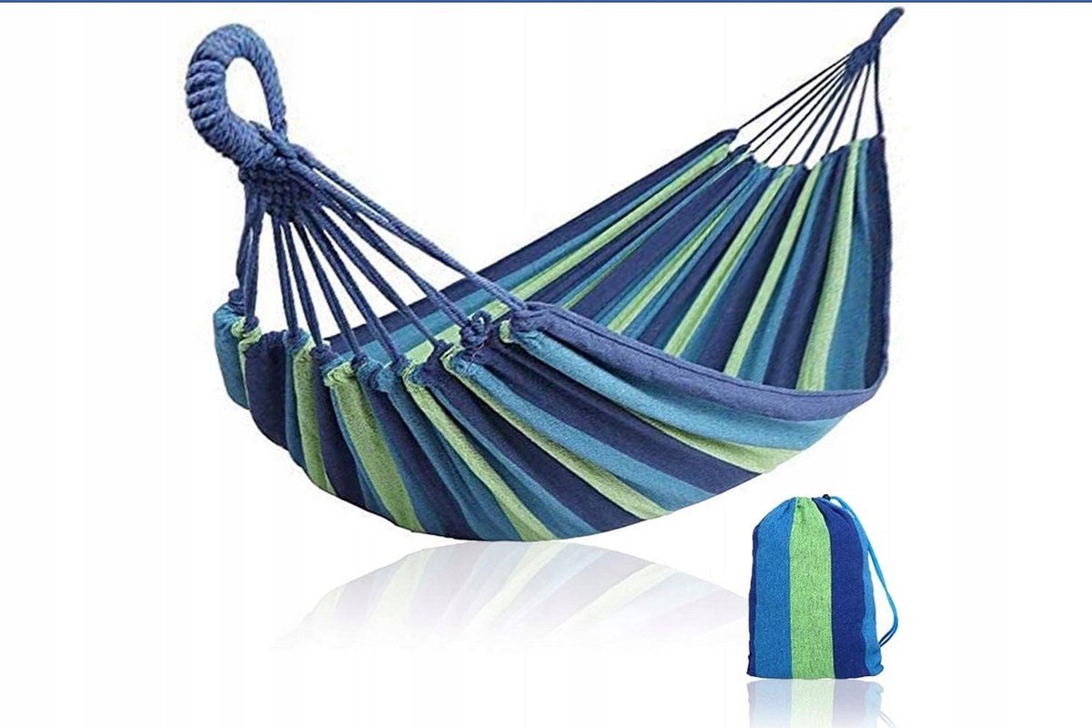 Grote en Sterke XXL Hangmat 1-persoons 200x80cm, 150kg