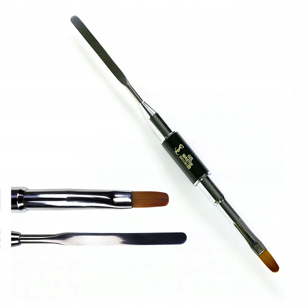 Slowianka Gel Master Brush 6: Penseel & Spatel voor Gel & Acrylgel