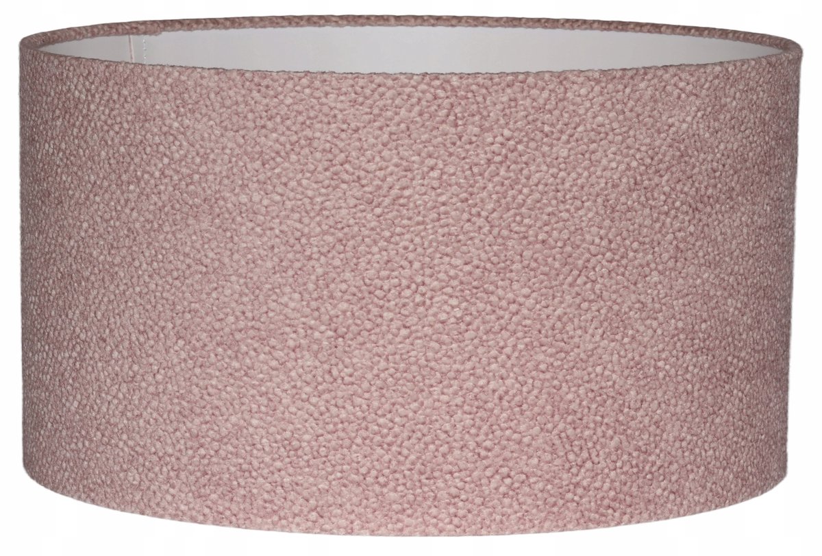 Cilinder lampenkap 35/20 cm Poederroze E27 - Uniek Textuur